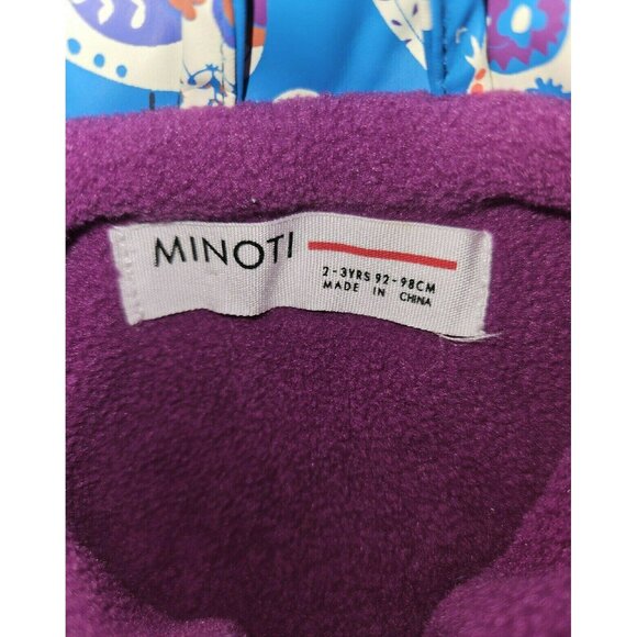 Minoti Bird Fleece Lined Raincoat 2-3 Years - Picture 3 of 5